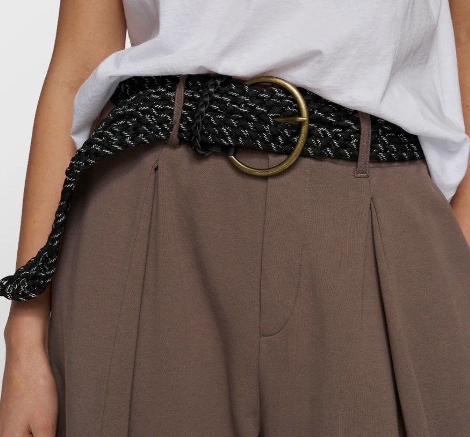 10 Days braided belt zwart 20-943-6202