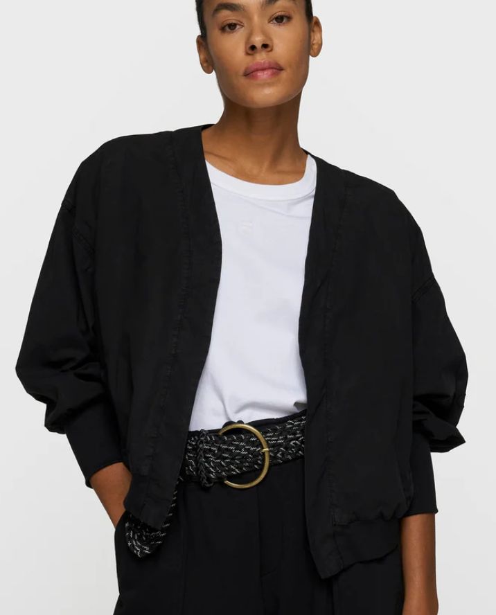 10 Days poplin bomber zwart 20-853-6202