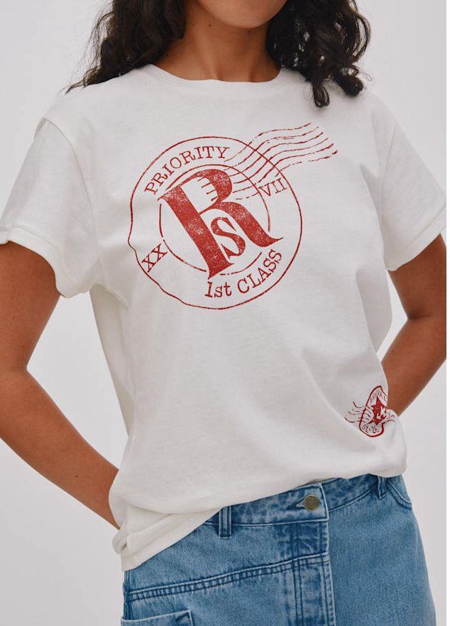 RABENS T-shirt ecru W26177202 AMBLA