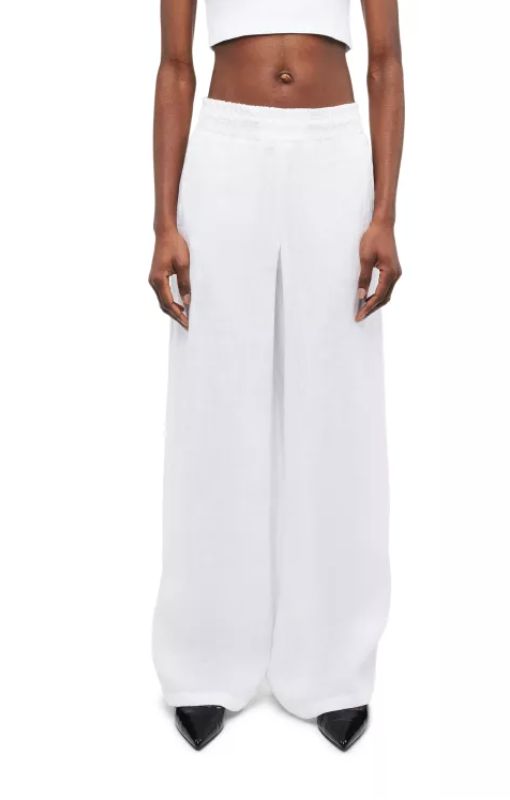 Drykorn Linnen broek wit 126082 CEILING