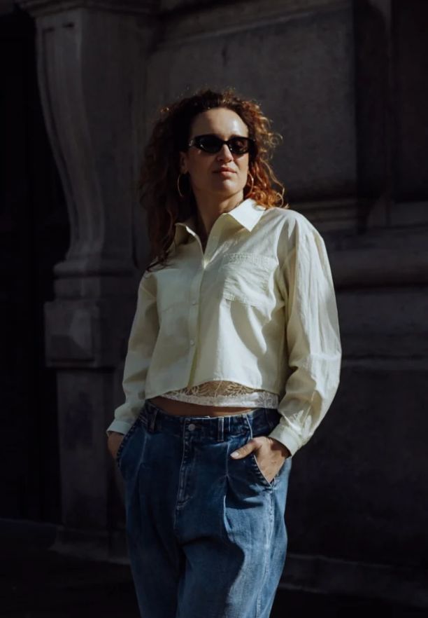 Aimee the Label Blouse geel LouenS6