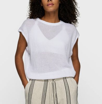 10 Days balloon top mesh white 20-752-6202