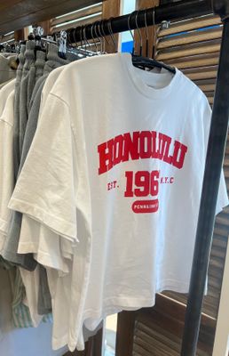 PENN &amp; INK N.Y. T-shirt Wit/rood S26F1814