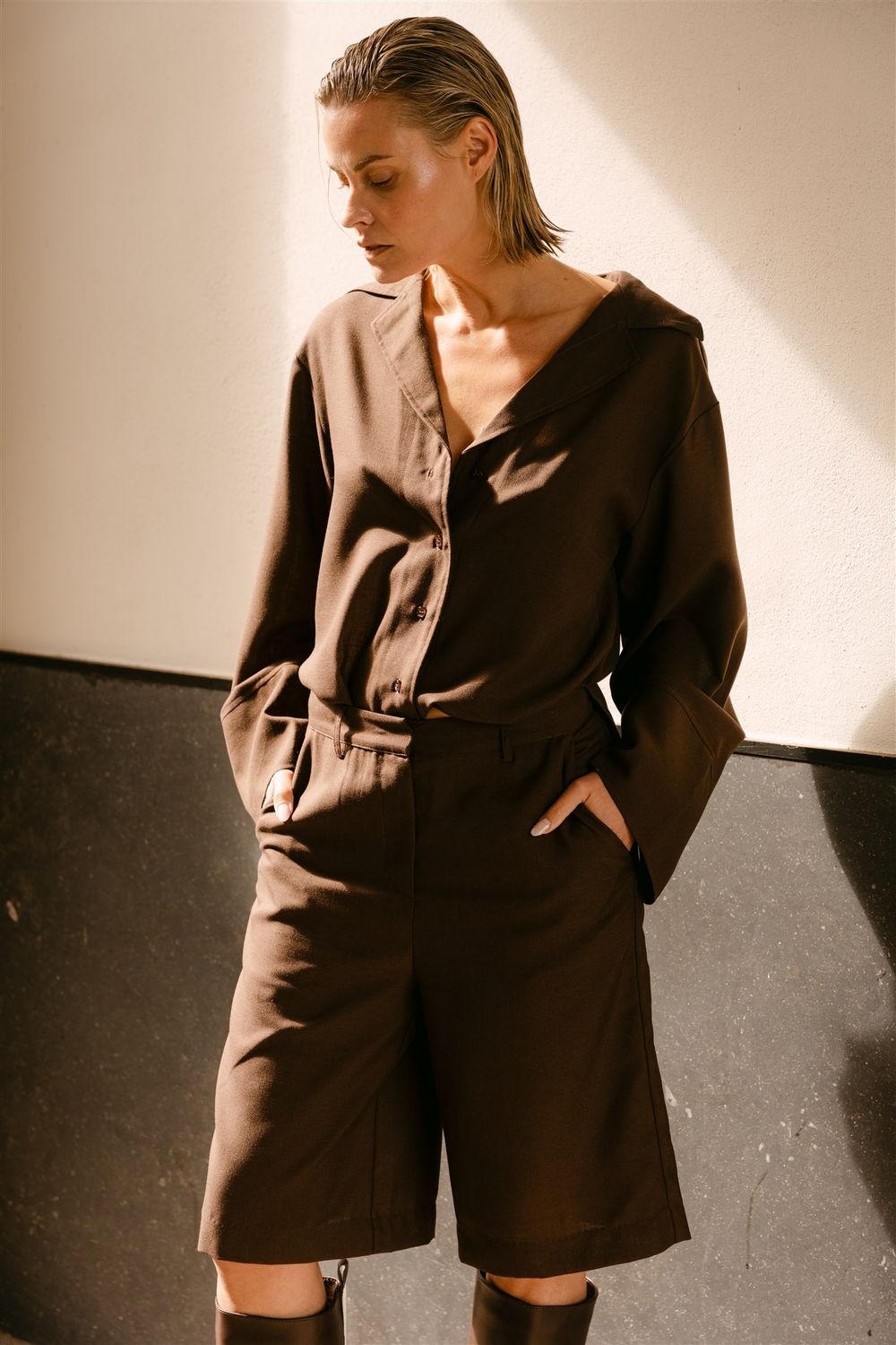 Aimee the Label AnnemijnHs city short Brown AnnemijnHs city shor