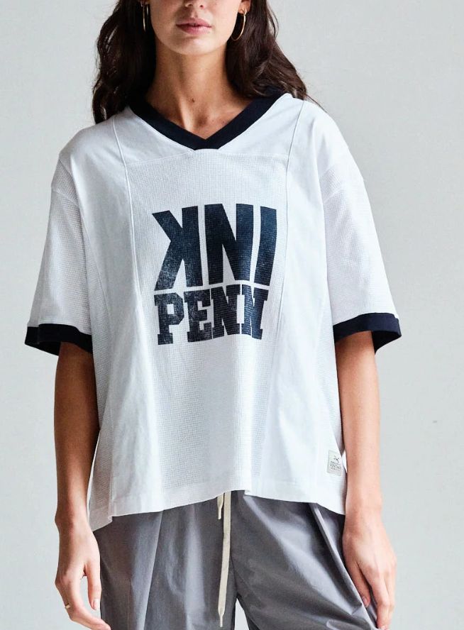 PENN &amp; INK N.Y. Top print white S26F1885LTD