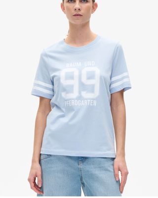 Baum und Pferdgarten Shirt JAWO Blue 24957