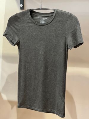 Majestic Filatures Shirt korte mouw RH antraciet FTS007