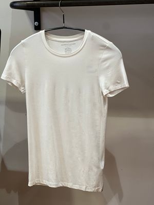 Majestic Filatures Shirt korte mouw RH ecru FTS007