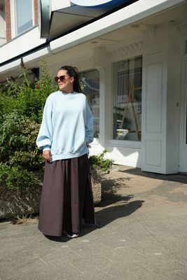 Ame Antwerpen Oversized sweatshirt licht blauw Ulla