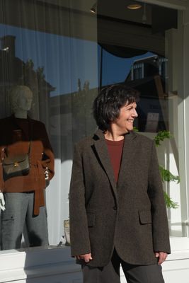 Soeur Tweed blazer sevres bruin VES1118SEVRES