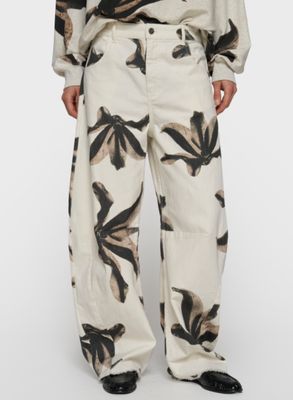 10 Days western pants flower ecru 20-064-6203