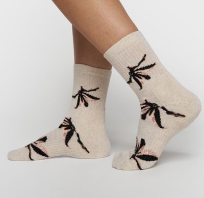 10 Days socks all-over flower soft white melee 20-931-6203