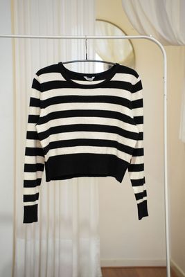 PENN &amp; INK N.Y. Pullover stripe black