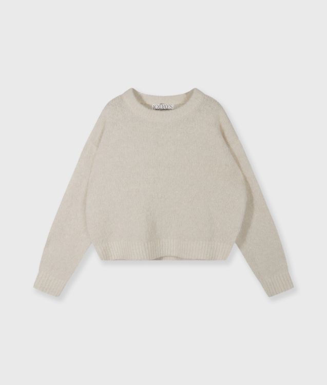 10 Days hairy knit sweater lurex