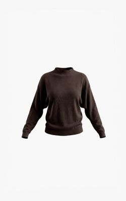 Aimee the Label FuertaventuraW6 Knitted Sweater Brown Melange FuertaventuraW6 Kn