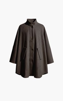 Aimee the Label TokyoW6 poncho Brown Melange TokyoW6 poncho