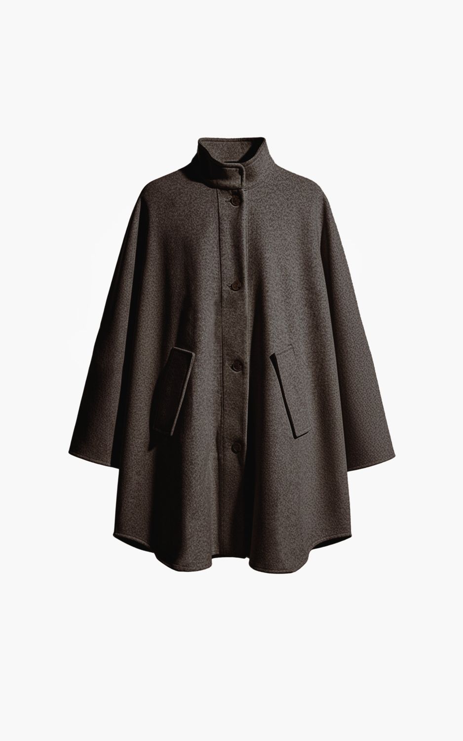 Aimee the Label TokyoW6 poncho Brown Melange TokyoW6 poncho