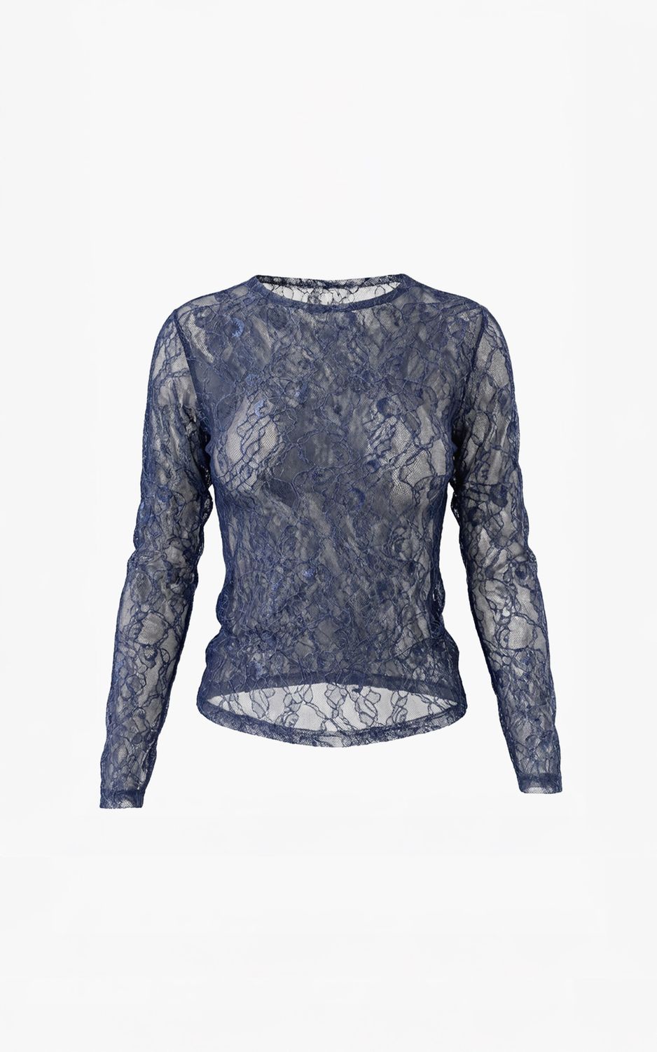 Aimee the Label Tonny Lace round neck LS Marine Tonny Lace round nec