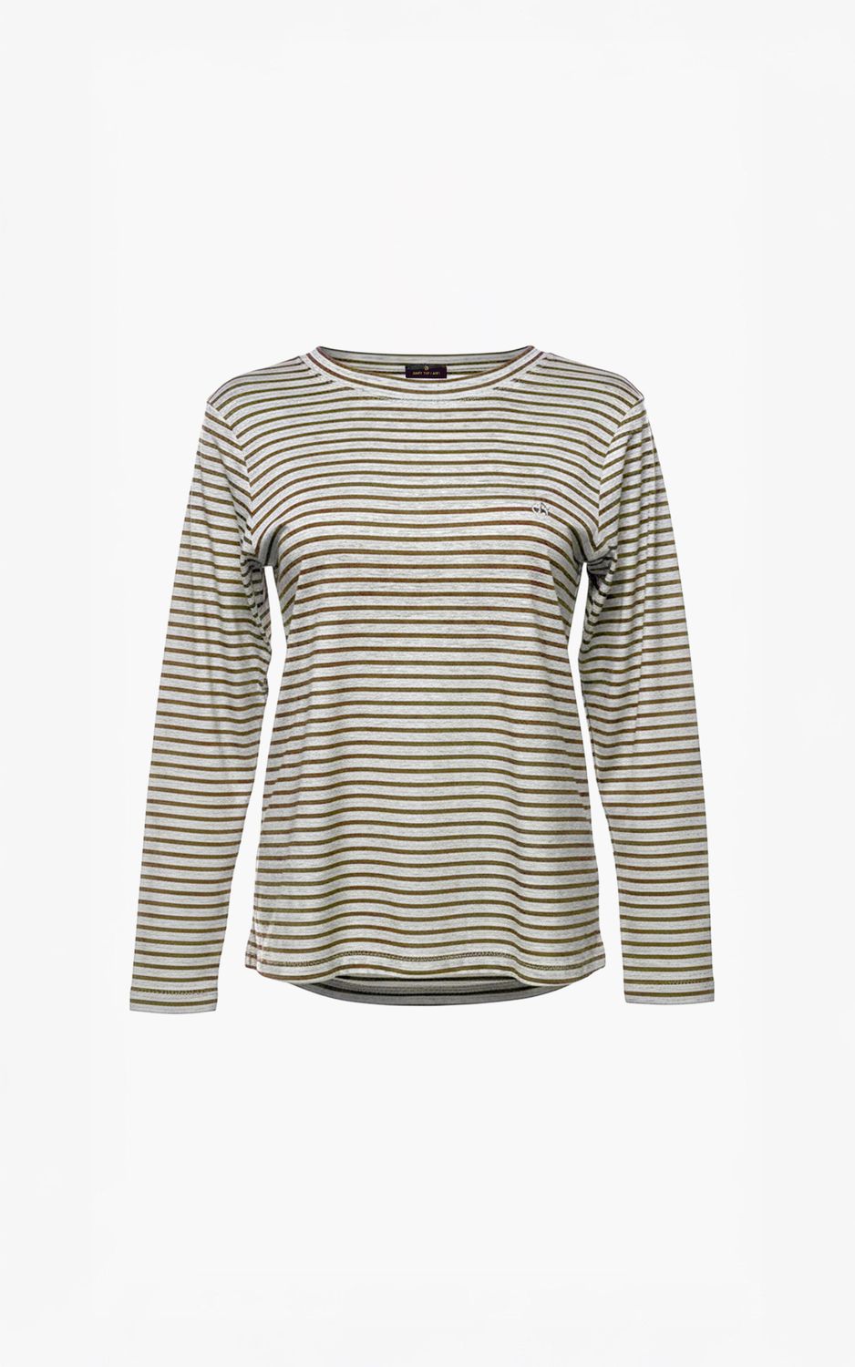 Aimee the Label ZenoLucaW6 STRIPED LS Brown Stripe ZenoLucaW6 STRIPED L