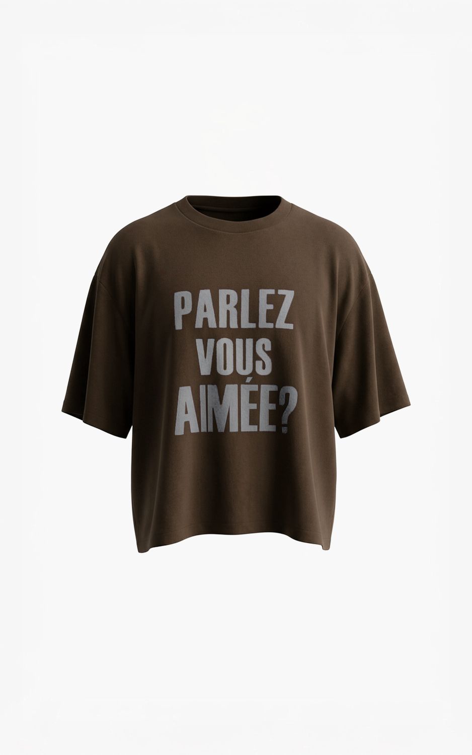 Aimee the Label ElaraW6 Shirt Brown , Off-white Letters ElaraW6 Shirt