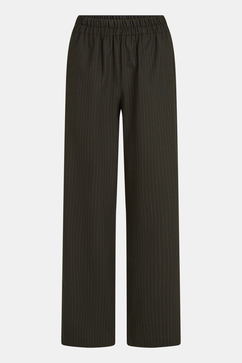 PENN &amp; INK N.Y. Trousers tabac stripe W26N1778