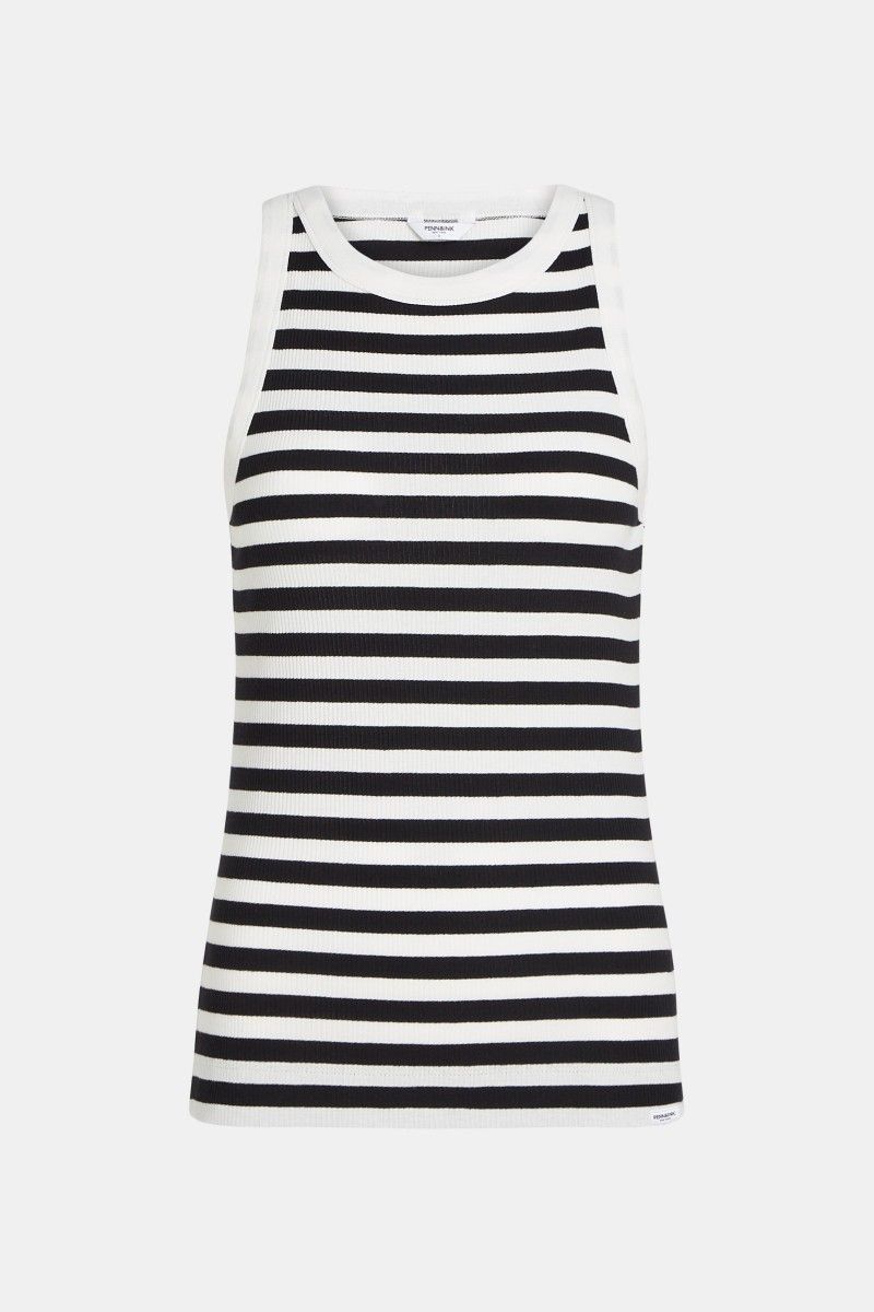 PENN &amp; INK N.Y. Singlet stripe black W26F1966