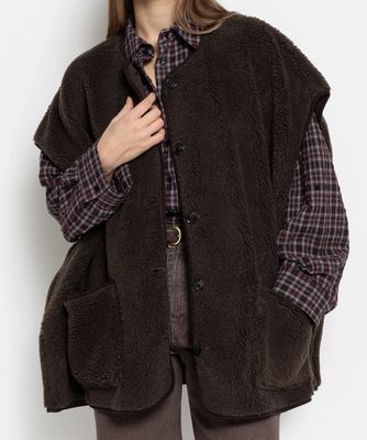 Ame Antwerpen Jacket oversized teddy Ines