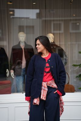 Ame Antwerpen Jack blauw Oman