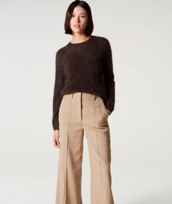 Absolut Cashmere PULL ML COL ROND BROWNIE AF1E003WSC001A