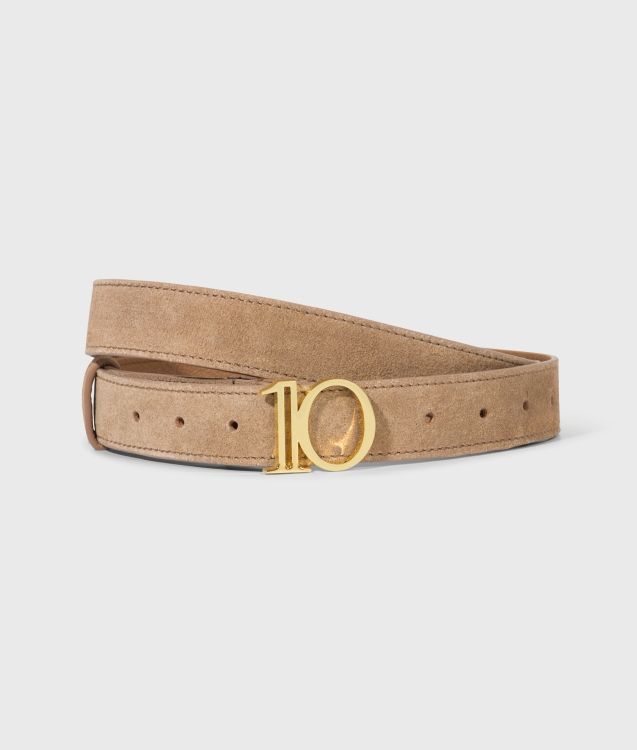 10 Days monogram belt suede light copper 20-942-6204