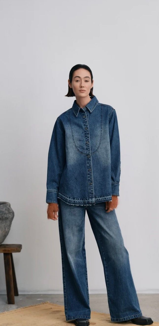 Rabens Saloner Denim shirt blue W26320111 PAIA