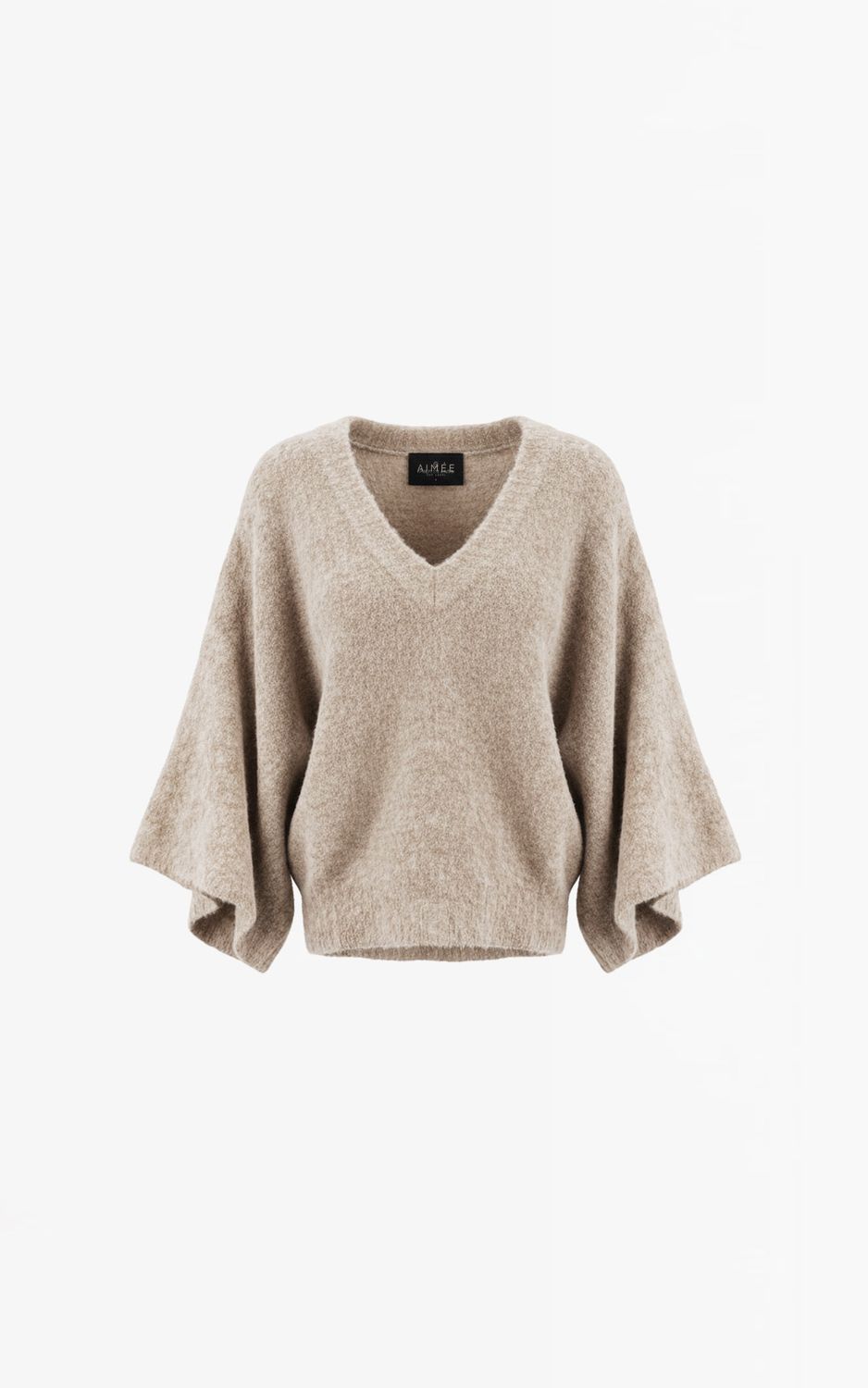Aimee the Label ClippoW6 Knitted sweater Sand Melange ClippoW6 Knitted swe
