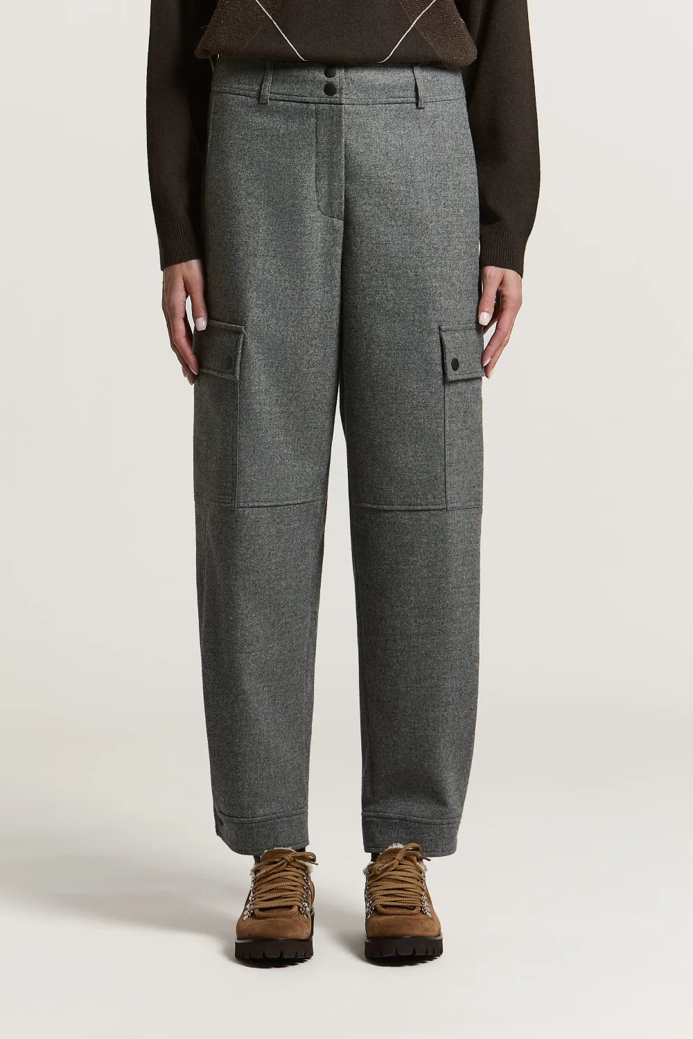 PESERICO Pantalon grijs P04943