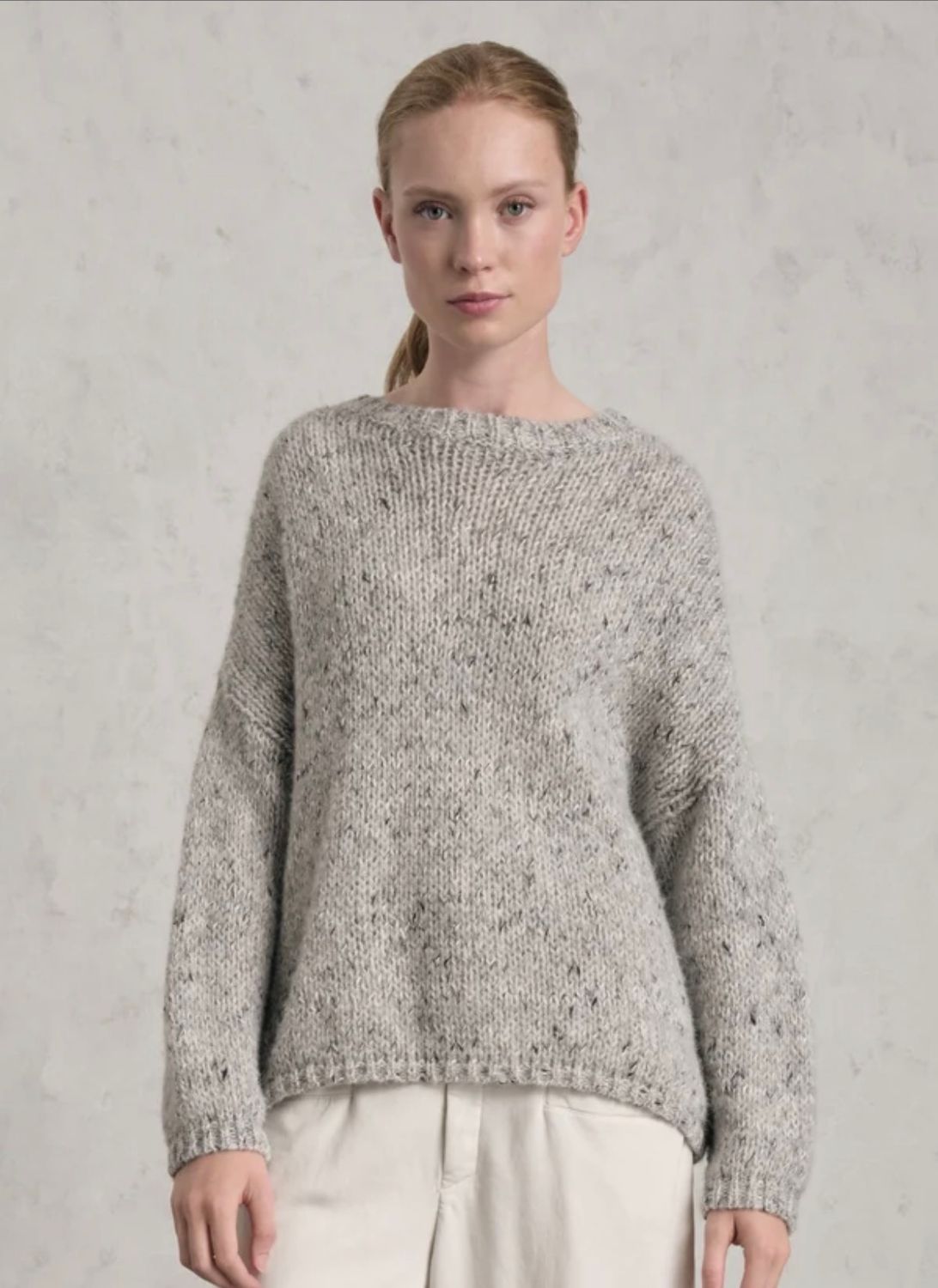 TRANSIT Pullover wit zwart 17525