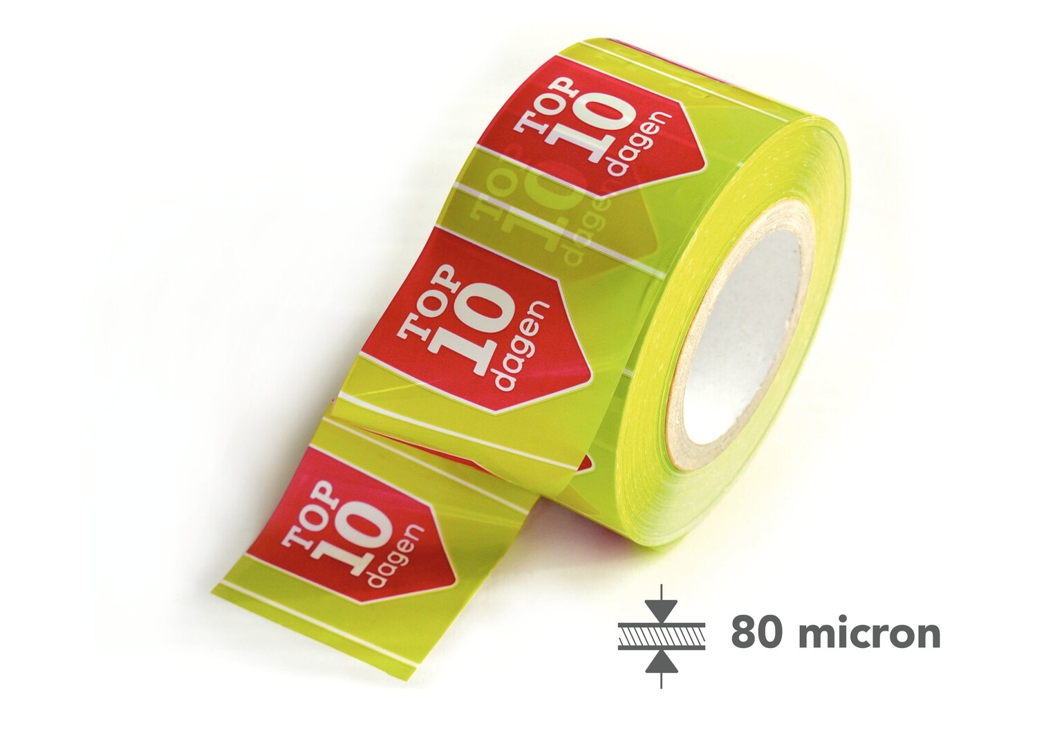 48 rollen afspanlint 250m 100mm 80 my