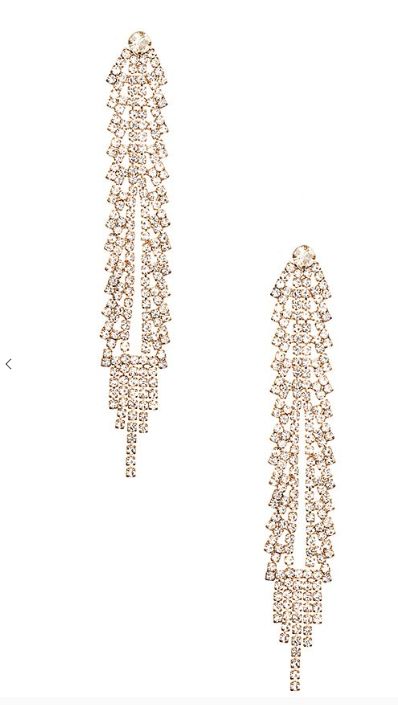 Rhinestone Pave Drop Earring