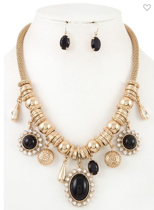 DANGLING CHARM CHAIN NECKLACE SET