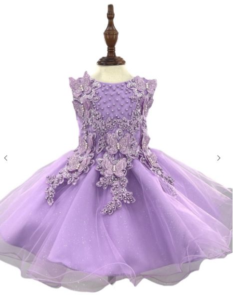 Butterfly Lace Tulle Dress 9156B