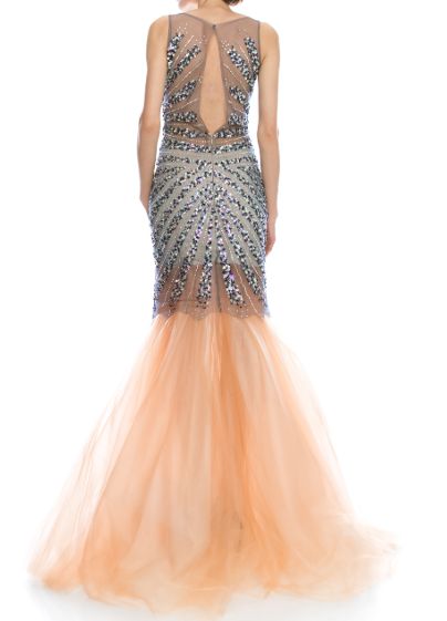 SLEEVELESS, BATEAU NECK, MERMAID  YD1570