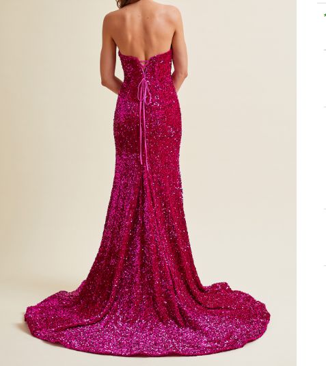 STRAPLESS, SWEETHEART, SHEATH, SLIT, TAIL SP84050