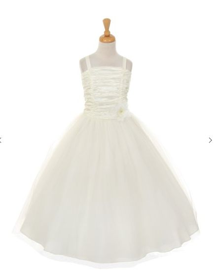 Spaghetti Crinkle Tulle Dress 4001