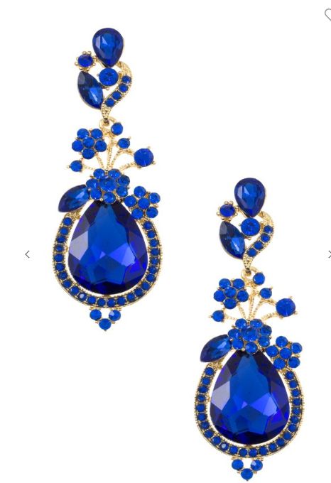 Faceted Crystal Drop Earring