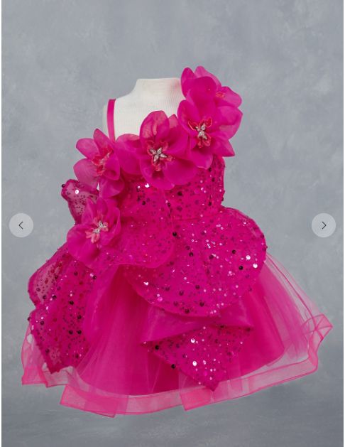 Ruffle Panels Skirt Baby Dress 9181B