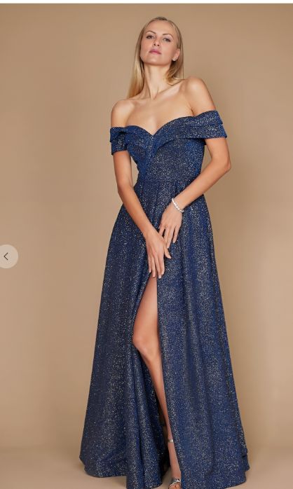 Dylan &amp; Davids Long Off Shoulder Formal Dress