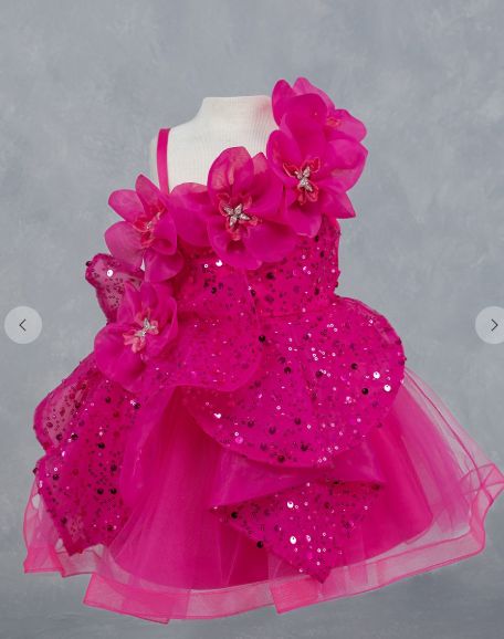 Ruffle Panels Skirt Baby Dress 9181B 1