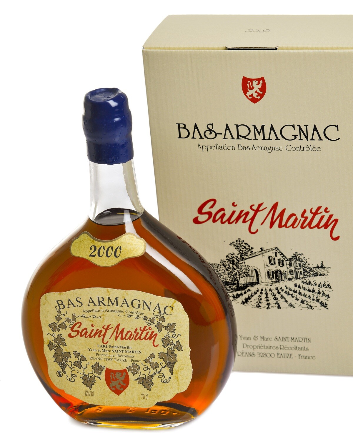 Bas-Armagnac Millésime 2000 / 42 ° - De la basquaise 70 cl au Pot Gascon 250 cl - Prix à partir de