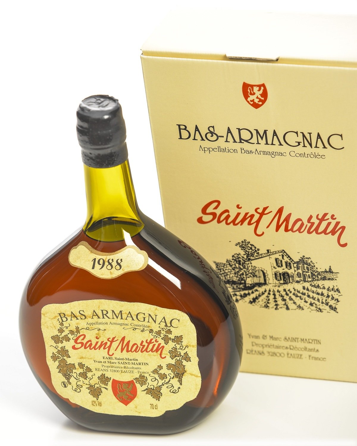 Bas-Armagnac Millésime 1988 / 42 ° - De la basquaise 70 cl au Pot Gascon 250 cl - Prix à partir de