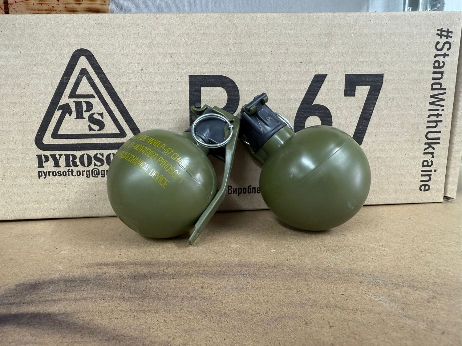 Airsoft Handgranate Pyrosoft P67-M – P1 – Sound &amp; Kreideeffekt