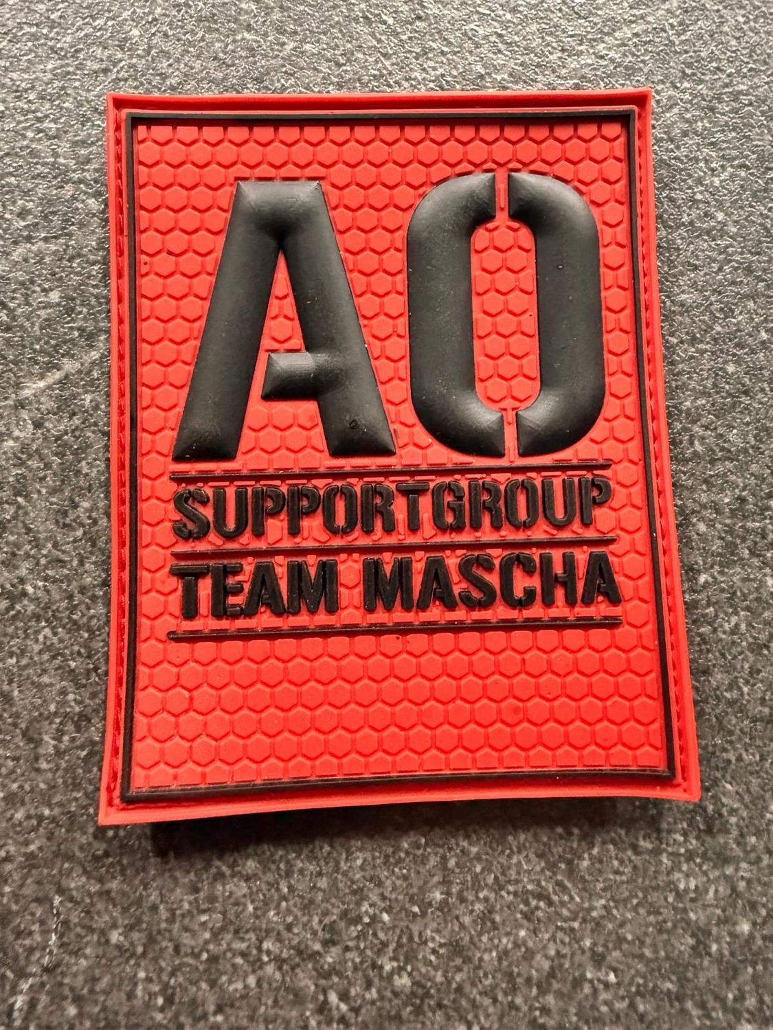 AO Supportgroup Patch – Rot – Team Mascha