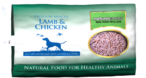 NATURES MENU FROZEN FREEFLOW LAMB &amp; CHICKEN 2kg